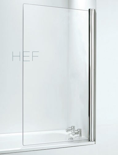 Clarity hinged single straight shower bath screen